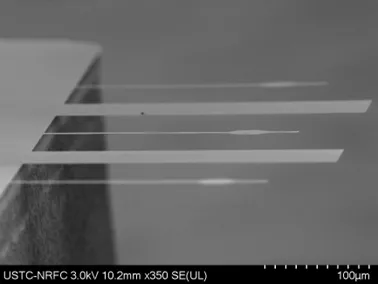 200nm超薄硅梁 200nm Ultra-thin Silicon Beam